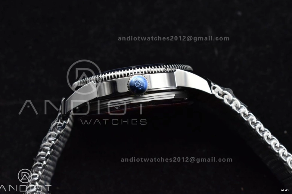 Bracelet Mesh BLSF Bezel SS White Dial II Heritage Ceramic A on 1186 SuperOcean SS Blue WellDesigned 42mm 0731